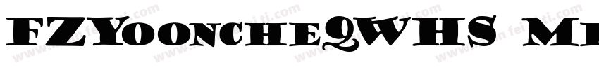 FZYooncheQWHS Medium字体转换